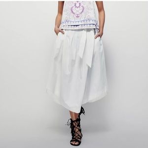 Free People Riptide Pleated Midi Skirt